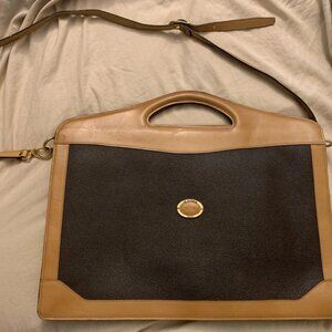 Le Tanneur Full Grain Calfskin Leather Laptop Shoulder Tote Bag
